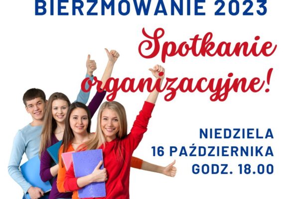 Spotkanie organizacyjne przed Bierzmowaniem