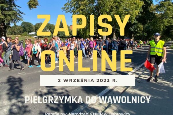 Zapisy online na pielgrzymkę